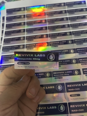 Tirzepatid 10mg Peptid-Vial-Etiketten für pharmazeutische Verpackungen