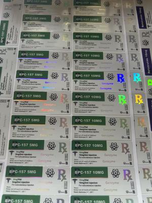 BPC 157 5mg Kleine Glasflaschen Peptid Medizin Etiketten