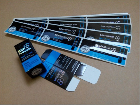 Androl Test 250 PVC wasserdichte Etiketten für die 10ml Glasfläschchen