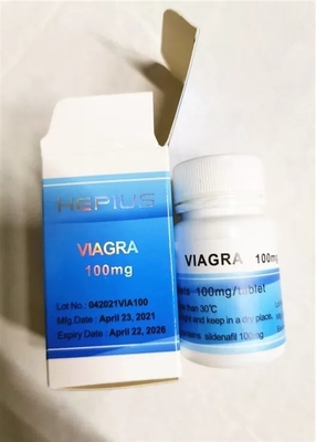 Viagr a 100 mg orale Pille Flasche Etikett Etiketten und Kartons mit Laser-Stempel