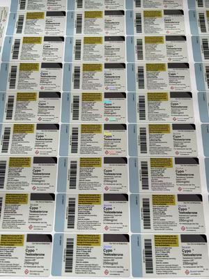 10 Ml Little Glass Vial Labels For Test  Cyp