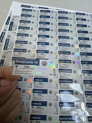 Semaglutid 5MG 2ml 3ml Glas-Medizinflaschen Etiketten