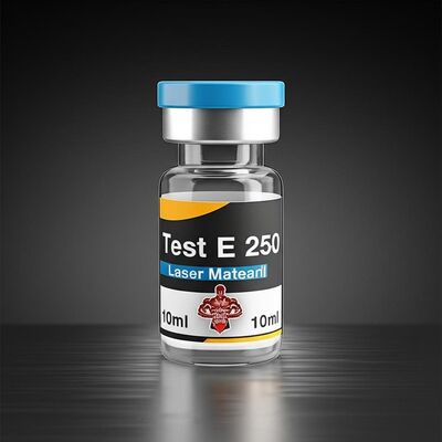 10 ml Test E 250 Laser-Material-Etiketten mit dem Muskel-Mann-Logo
