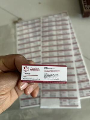 TB500 2ML 2ML Peptid-Vial-Etiketten aus weißem PVC-Material