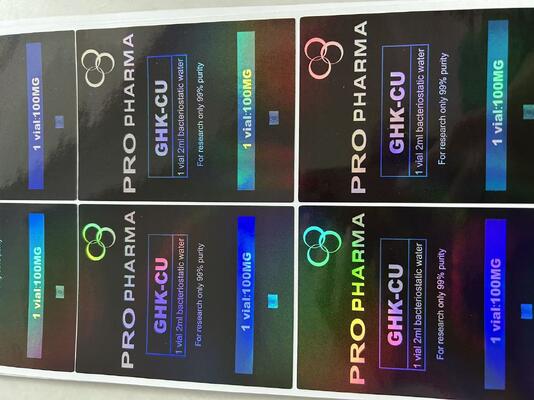 Mots-c 10 mg Beutel Etiketten für 3 Peptid Durchstechflaschen