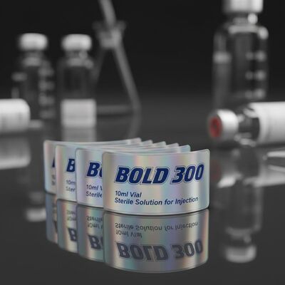 Flaschenetiketten mit glänzendem Effekt