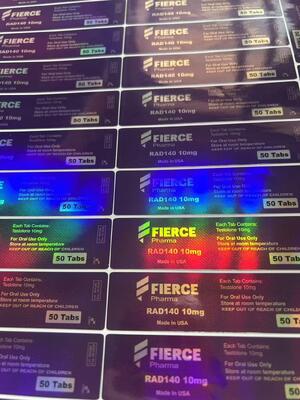Vigra 100mg customized design plastic bottle labels 