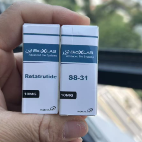 SS-31 10 mg Peptid- Durchstechflasche Etiketten und Verpackungen mit einer Durchstechflasche