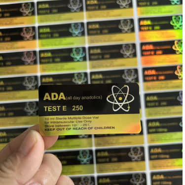 Testen Sie die Etiketten von Enanthate 250 mg Gold und Black Laser Materail