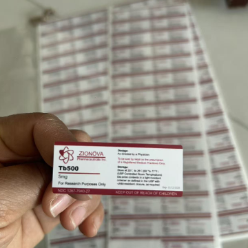 TB500 PVC-Wasserdichte Peptid-Etiketten für Durchstechflaschen