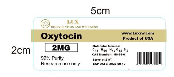 TB500 PVC-Wasserdichte Peptid-Etiketten für Durchstechflaschen