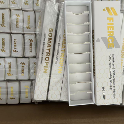 Maßgeschneiderte Größen Glänzende Oberfläche Wasserdichte Peptidflasche Schachtel für 10 Flaschen 3 ml Trockenpulver