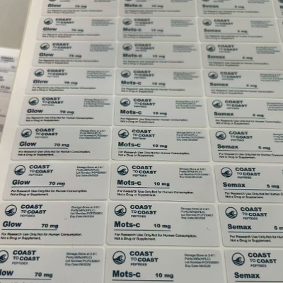 Klow 80mg PVC Strong Glue 3ml Vial Labels