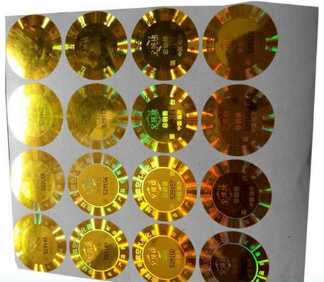 Hologramm-Etiketten mit Silbersigel für die 10 ml Fläschchen oder Kisten