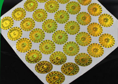 Dauerhaftes Sicherheitsklebstoff Hologrammaufkleber UV-Druck