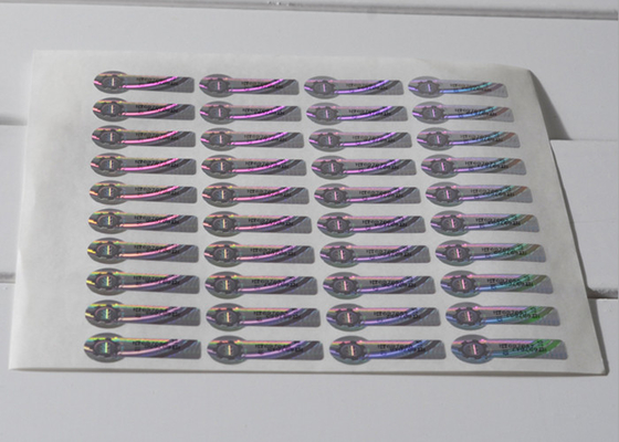 Farbe - ändernder silberner Sicherheits-Hologramm-Aufkleber mit Kratzer weg vom Code