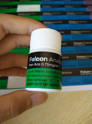 Glänzende Oberfläche Veredelung Mundart Medizin Flasche Etiketten Chemikalienbeständigkeit für Industrie