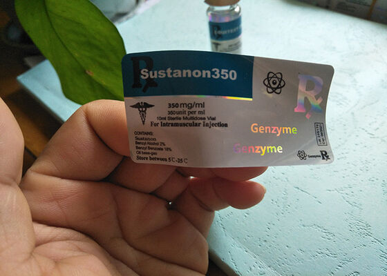 Ganz eigenhändig geschriebe Glasaufkleber der phiole 10ml