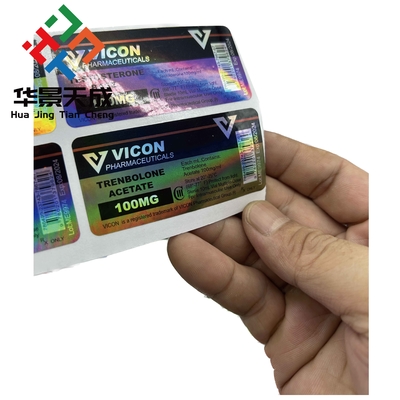 Rote und grüne individuelle Fläschenaufkleber für präzise Kennzeichnungslösungen