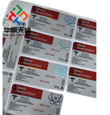 Dauerhaft klebernde Glasflaschenetiketten 2,5 Mil Dicke für Glasbehälter