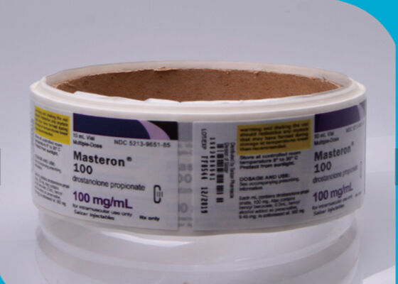 Wasserdichte heiße Phiolen-Aufkleber des Rollen10ml, privater kundenspezifischer Aufkleber-Aufkleber