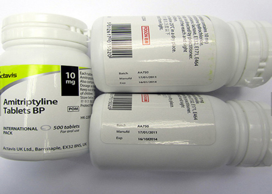 Anleitung für Tablettenfläschchen, individuelle Fläschchenetiketten, glänzende Oberfläche mit PET-Material