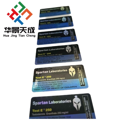 Hochglasflaschenetiketten mit digitalem Vollfarbdruck 2,5 Mil Dicke