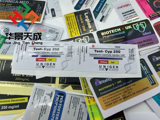 Injektionsöl Glasflaschen Etiketten 10 ml Flaschenetiketten