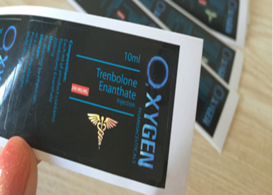 Medikamentenflaschenetikett mit Vollfarbdruck für Sauerstoff, Enanthate 200 mg