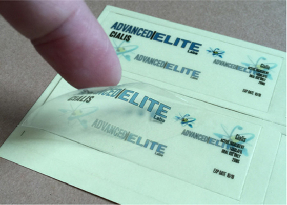 Medizin-Flaschen-Aufkleber-des freien Raumes der Phiolen-10ml transparentes PVC mit UVdrucken