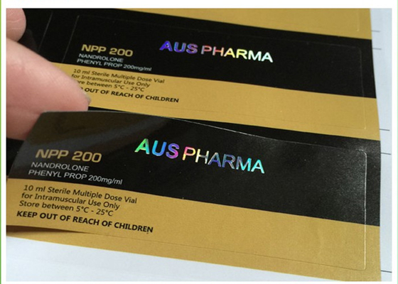 Laserfolien-Logo, individuelle Klebeetiketten/Fläschchen-Flaschenetiketten, traditionelle Farbe