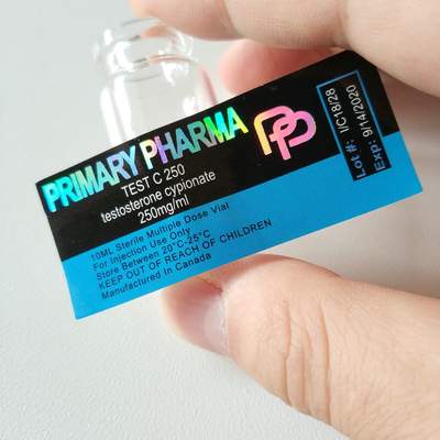 Festklebende 10 ml Durchstechflaschenetiketten für Peptide Bodybuilding Glasflaschen