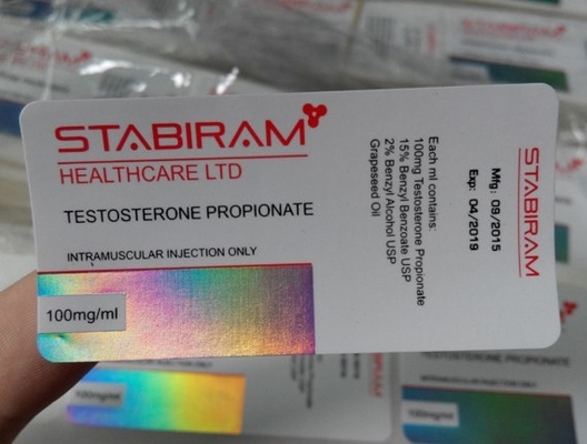 Laboretikette Hersteller Glasflaschenetiketten für Testosteronpropionat 10 ml Flaschenetiketten