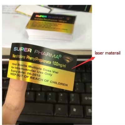 Wasserdichte 10 ml Fläschchenetiketten Gen Pharma Design für Glasflaschen