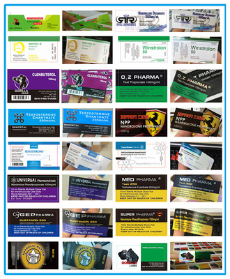 Immortal Labs Glänzende 10-ml-Glasfläschchenetiketten Hologramm-Apothekenetiketten