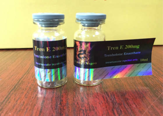 Tren E 200 Hologramm Laser PET Steroid Injektion 10 ml Durchstechflaschen Etiketten