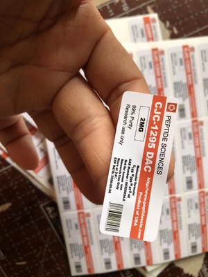 Wasserdichte Peptide Tb500 2 ml 3 ml Kleine Durchstechflaschenetiketten mit Laser-Hologrammmaterial