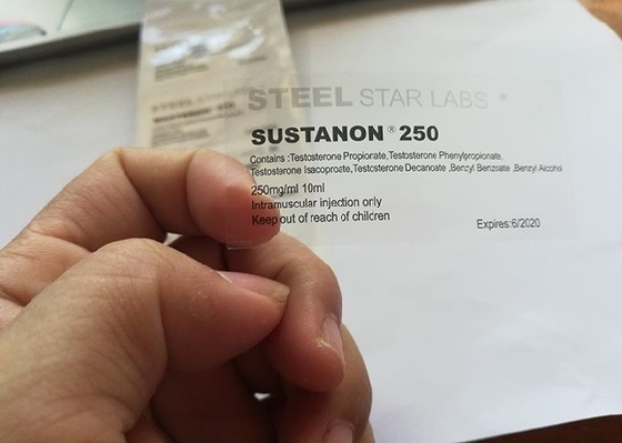 Klares Druck-10ml Vial Labels Stickers 23 * 60 Millimeter für Muscledevelop