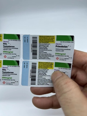 Individuelle Marke Injektions- und orale Steroide 10 ml Durchstechflasche Verpackung Etiketten Arzneimittelklebstoff Aufkleber