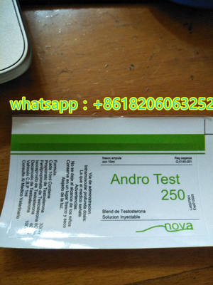 Androl Test 250 10 ml Durchstechflaschen Etiketten Steroid Injektionsetiketten mit hochwertigem PVC-Material