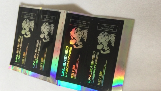 10 ml Durchstechflasche Etiketten mit Silber-/Goldfolie für den Test E 250