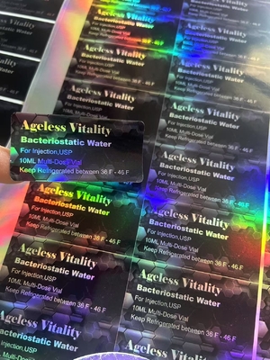 10 ml Bakteriostatisches Wasser Ätherische Öle Etiketten Sterile Glasflaschen Etiketten