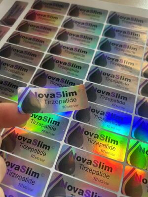 Tizepatid 10 mg Durchstechflaschenetiketten mit Aufkleber für die Peptidverpackung