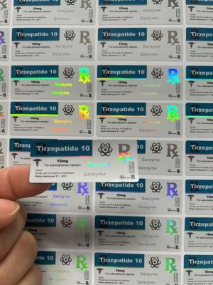 Wasserdicht H G H 200 IE Peptid 2 ml 3 ml Durchstechflasche Flasche Etiketten Glanzveredelung