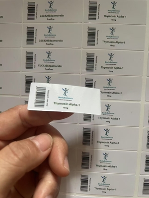 Thymosin Alpha-1-Peptid Klebeflaschenetiketten 2 ml Peptid selbstklebende Flaschenetiketten