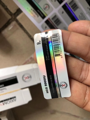 Tirzepatid 60 mg 2 ml Glasflaschen Etiketten mit PET Hologramm Laser Material