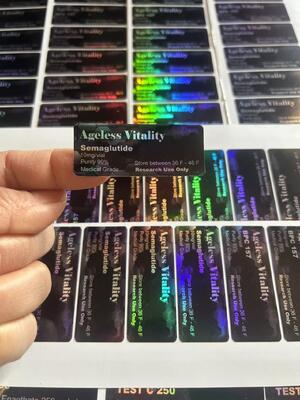 Semaglutide 10 mg Peptid- Durchstechflasche Etiketten mit freiem Design
