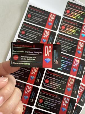 Test ENAN Laser Material Marke Diamond Pharma 10ml Fläschchenetiketten