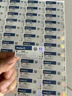 Motcs-10mg 3ml kleine Fläschchenetiketten