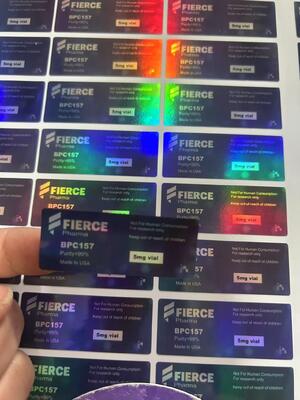 BPC 157 5mg Peptide Vial Labels 